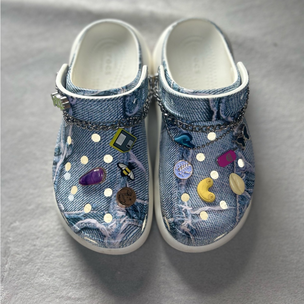 SZA Crocs Denim CHARMS INCLUDED
